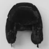 Sombrero Starstruck de piel sintética - Negro