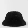 Sombrero tipo cubo de piel sintética Starstruck - Negro