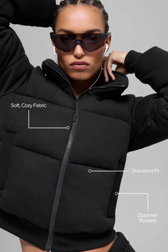 Sudadera acolchada - Negro