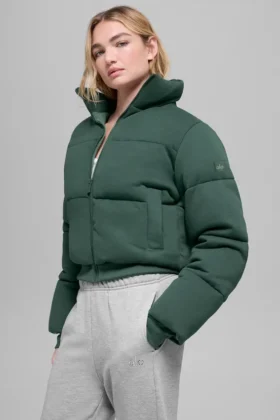 Sudadera acolchada – Verde trébol