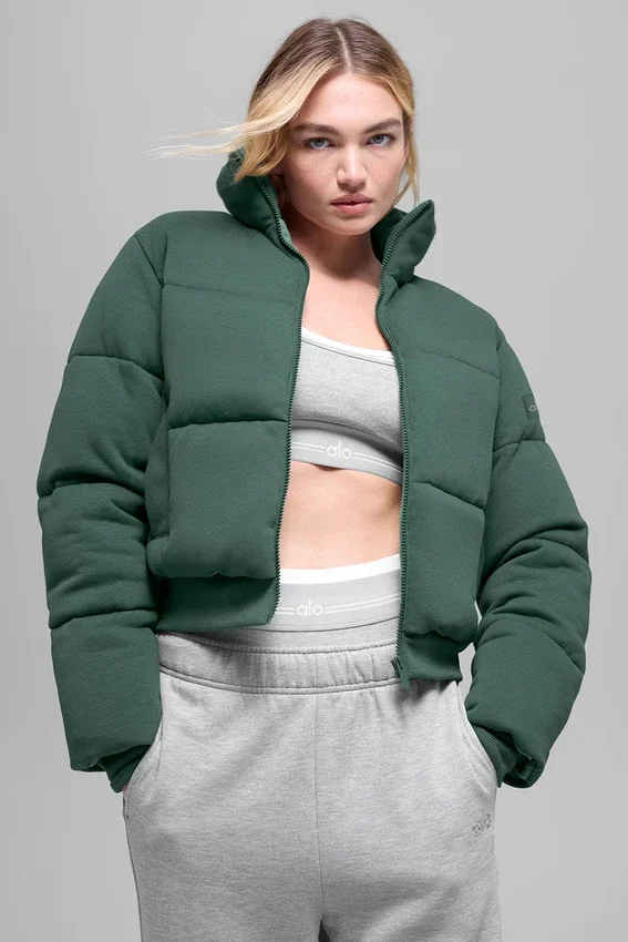 Sudadera acolchada - Verde trébol