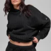 Sudadera con capucha a rayas finas - Rayas finas negras