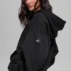 Sudadera con capucha a rayas finas - Rayas finas negras