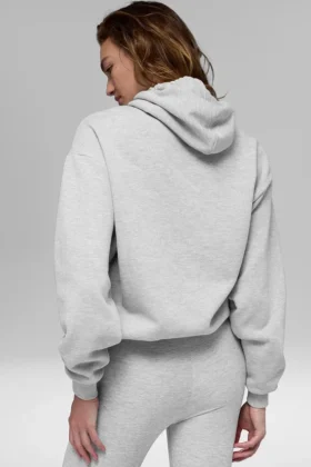 Sudadera con capucha Accolade – Gris jaspeado deportivo