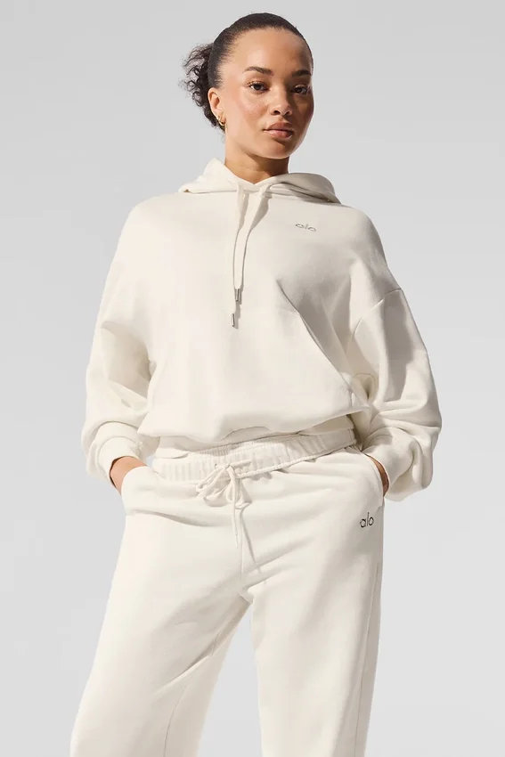 Sudadera con capucha Accolade - Marfil