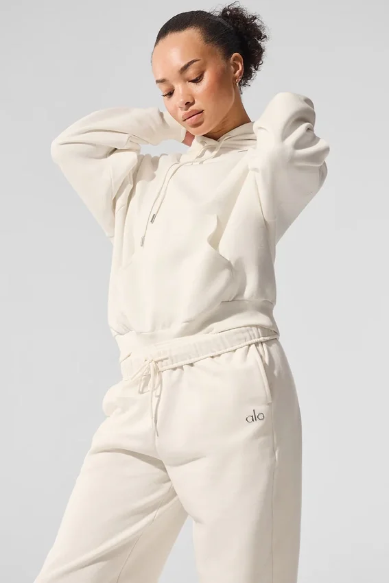 Sudadera con capucha Accolade - Marfil