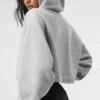 Sudadera con capucha Bae - Gris jaspeado deportivo