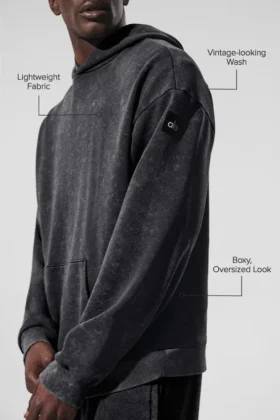 Sudadera con capucha Chill Vintage Wash – Lavado negro