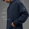 Sudadera con capucha de punto Sports Club - Azul marino