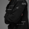 Sudadera con capucha de punto «Sports Club» - Negro
