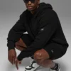 Sudadera con capucha de punto «Sports Club» - Negro