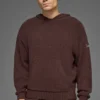 Sudadera con capucha de punto texturizado - Brownstone