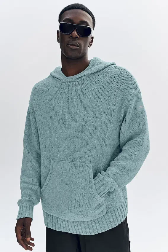 Sudadera con capucha de punto texturizado - Desert Sage