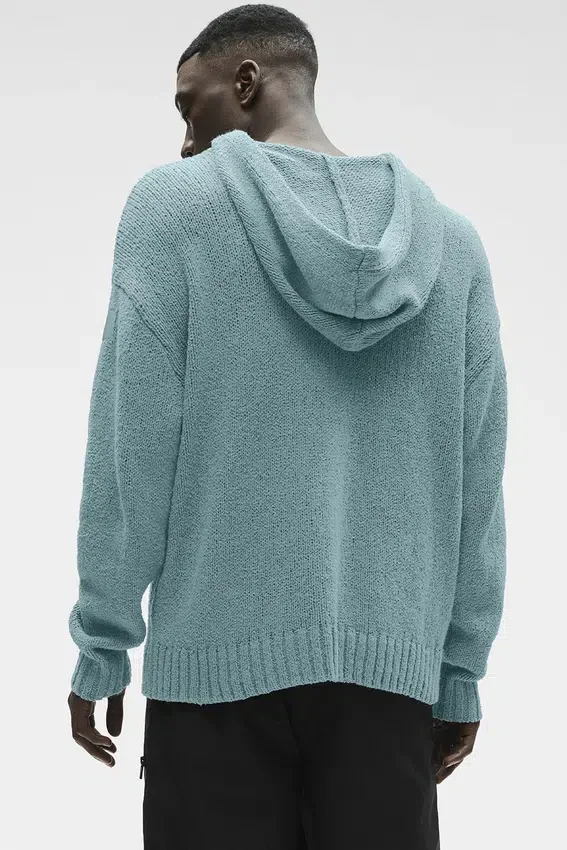 Sudadera con capucha de punto texturizado - Desert Sage