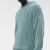 Sudadera con capucha de punto texturizado - Desert Sage