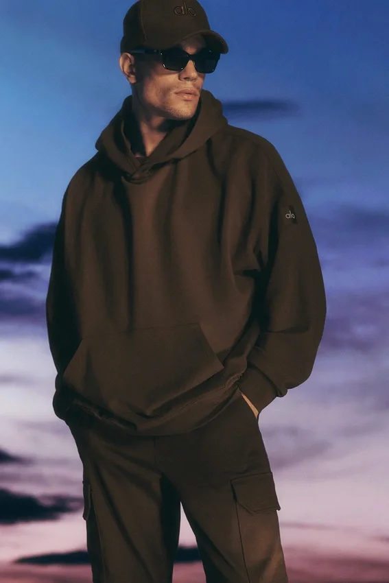 Sudadera con capucha Double Take - Espresso