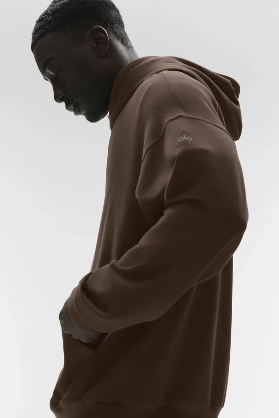 Sudadera con capucha Double Take - Espresso