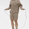 Sudadera con capucha Double Take - Grava