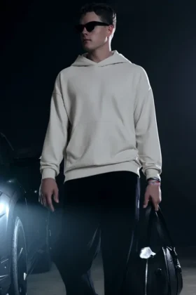 Sudadera con capucha Double Take - Hueso