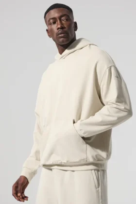 Sudadera con capucha Double Take – Hueso
