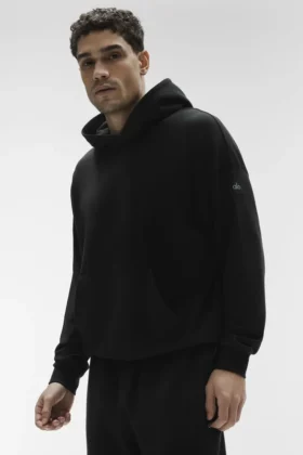 Sudadera con capucha Double Take - Negro