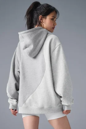 Sudadera con capucha Make Waves – Gris jaspeado atlético tonal