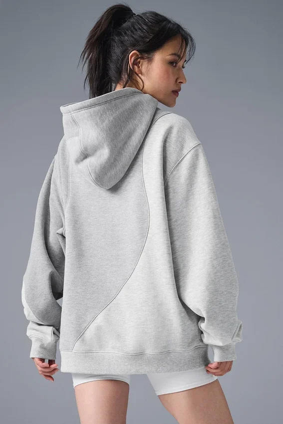Sudadera con capucha Make Waves - Gris jaspeado atlético tonal