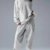 Sudadera con capucha Make Waves - Gris jaspeado atlético tonal