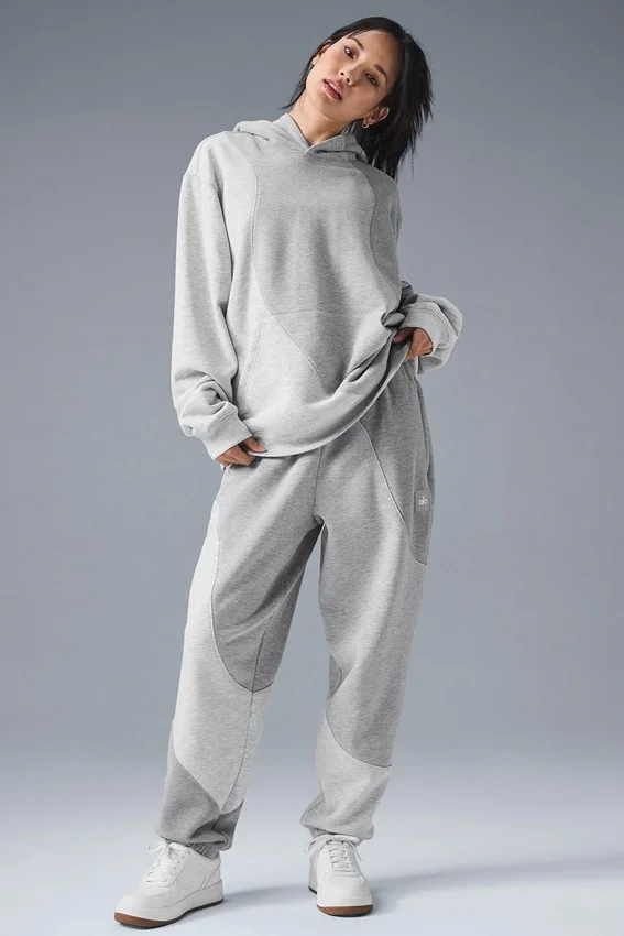 Sudadera con capucha Make Waves - Gris jaspeado atlético tonal