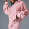 Sudadera con capucha Make Waves - Rosa atardecer tonal