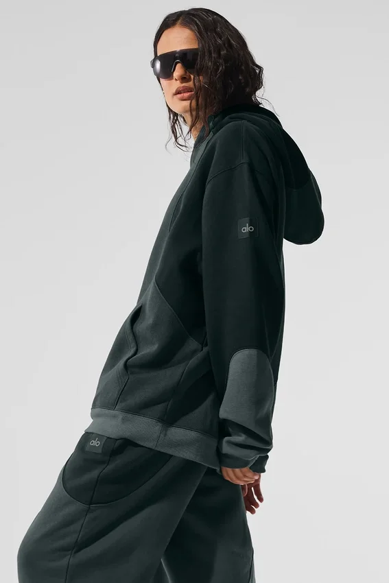 Sudadera con capucha Make Waves - Tonal verde carbón