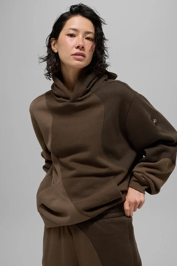 Sudadera con capucha Make Waves - Tonalidad espresso