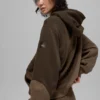 Sudadera con capucha Make Waves - Tonalidad espresso