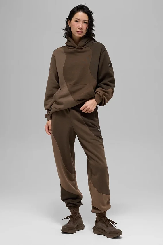 Sudadera con capucha Make Waves - Tonalidad espresso