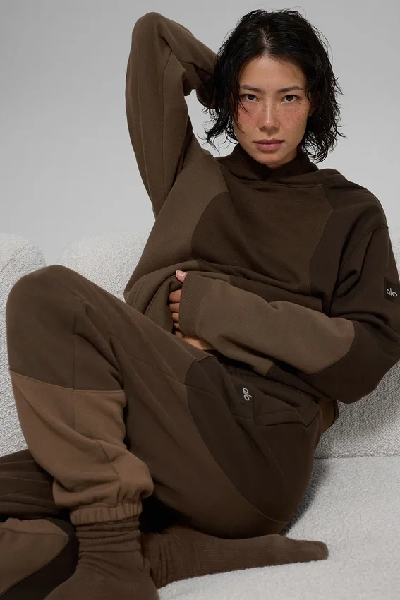 Sudadera con capucha Make Waves - Tonalidad espresso