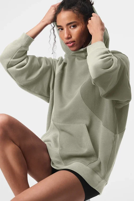 Sudadera con capucha Make Waves - Tonalidad piedra caliza