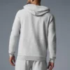 Sudadera con capucha Micro Waffle Fast Break - Gris jaspeado deportivo