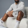 Sudadera con capucha Micro Waffle Fast Break - Gris jaspeado deportivo