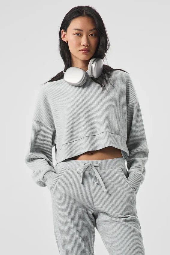 Sudadera con capucha Muse - Gris jaspeado deportivo