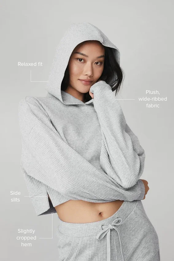 Sudadera con capucha Muse - Gris jaspeado deportivo