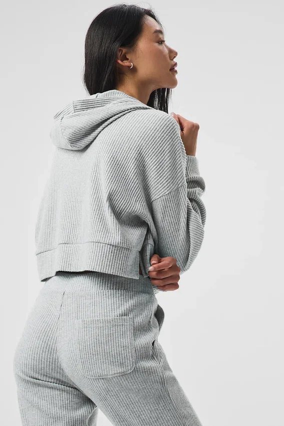 Sudadera con capucha Muse - Gris jaspeado deportivo
