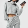 Sudadera con capucha Muse - Gris jaspeado deportivo