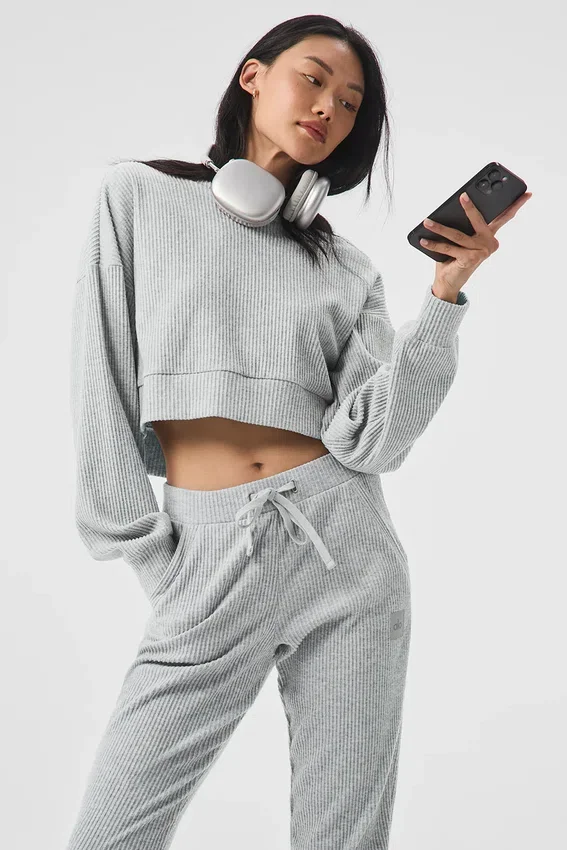 Sudadera con capucha Muse - Gris jaspeado deportivo