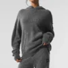 Sudadera con capucha New Class de lana y cachemira - Gris platino