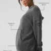 Sudadera con capucha New Class de lana y cachemira - Gris platino