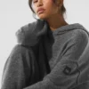 Sudadera con capucha New Class de lana y cachemira - Gris platino