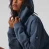 Sudadera con capucha Renown de peso pesado - Bluestone