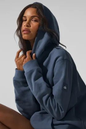 Sudadera con capucha Renown de peso pesado – Bluestone