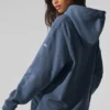 Sudadera con capucha Renown de peso pesado - Bluestone