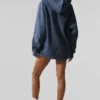 Sudadera con capucha Renown de peso pesado - Bluestone